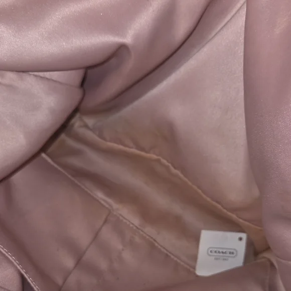 Coach Elegant Silver and Brown Floral Tote Bag - Picture 4 of 4